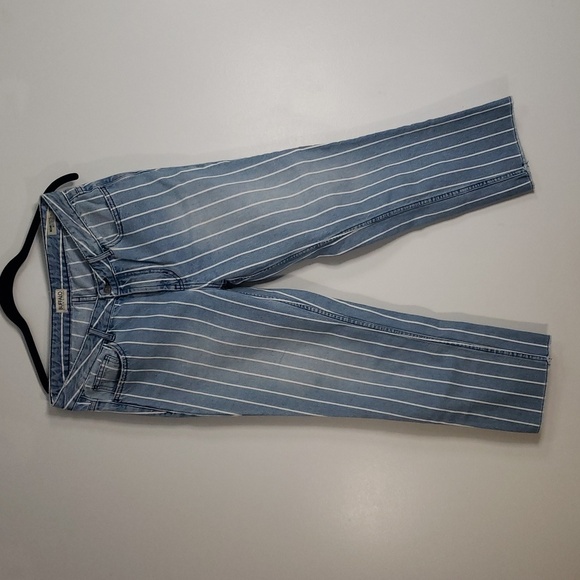 Buffalo David Bitton Blue Striped Ankle Jeans - Picture 8 of 9